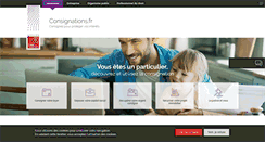 Desktop Screenshot of consignations.caissedesdepots.fr