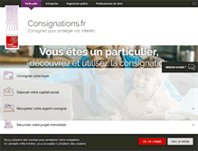 Tablet Screenshot of consignations.caissedesdepots.fr